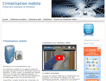 Tablet Screenshot of climatisationmobile.com